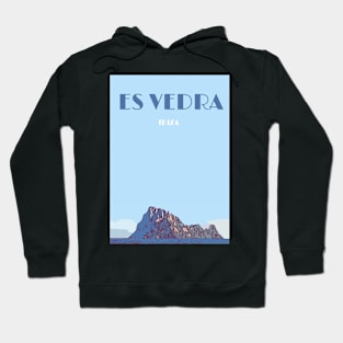 Es Vedra Ibiza Travel Poster Hoodie